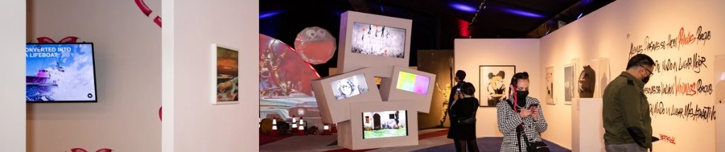 Vista panorámica de la exposición Banksy