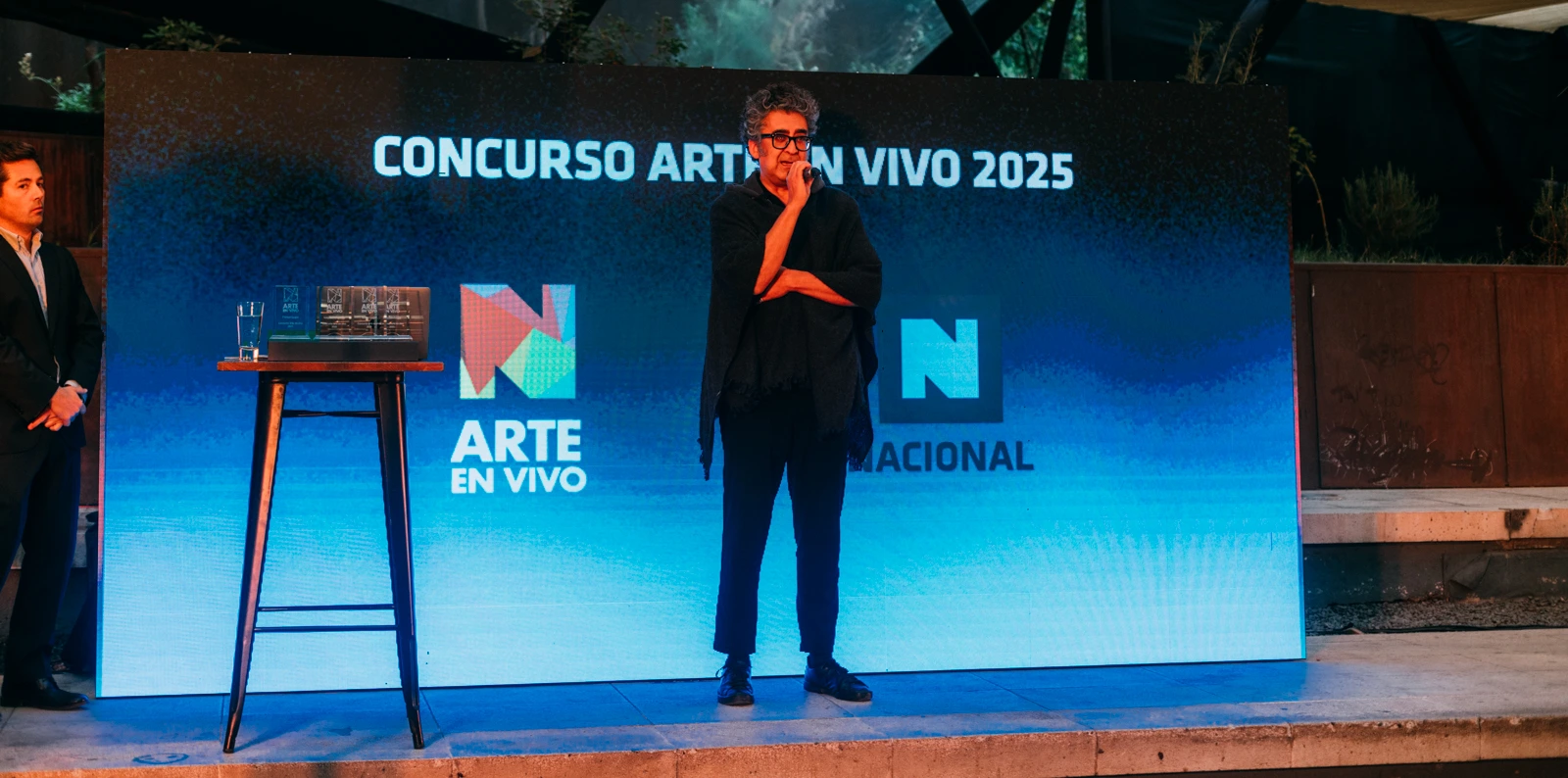 Vista general del concurso Arte en Vivo en Librería Nacional