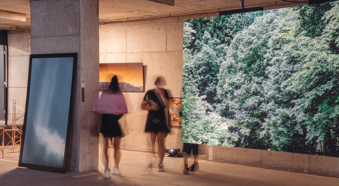 Obra de arte contemporáneo exhibida en FAST